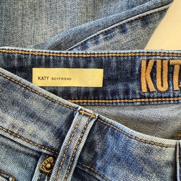 KUT from the Kloth Katy Boyfriend Jeans Mid Rise Denim Size 8 - Picture 7 of 12